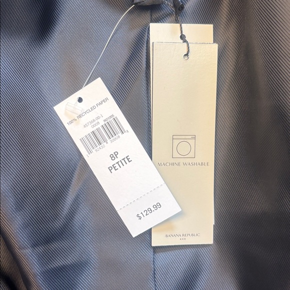 Banana Republic black and white blazer NWT, size 8P - Picture 9 of 12